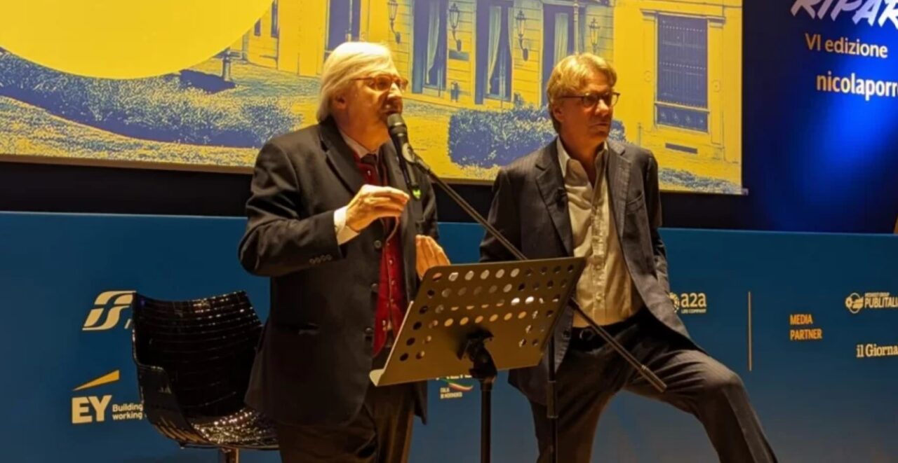 Sgarbi chiede scusa ai giornalisti. Vittorio Sgarbi e Nicola Porro