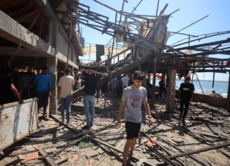 Gaza Ordine sostiene giornalisti palestinesi. Il bar colpito.