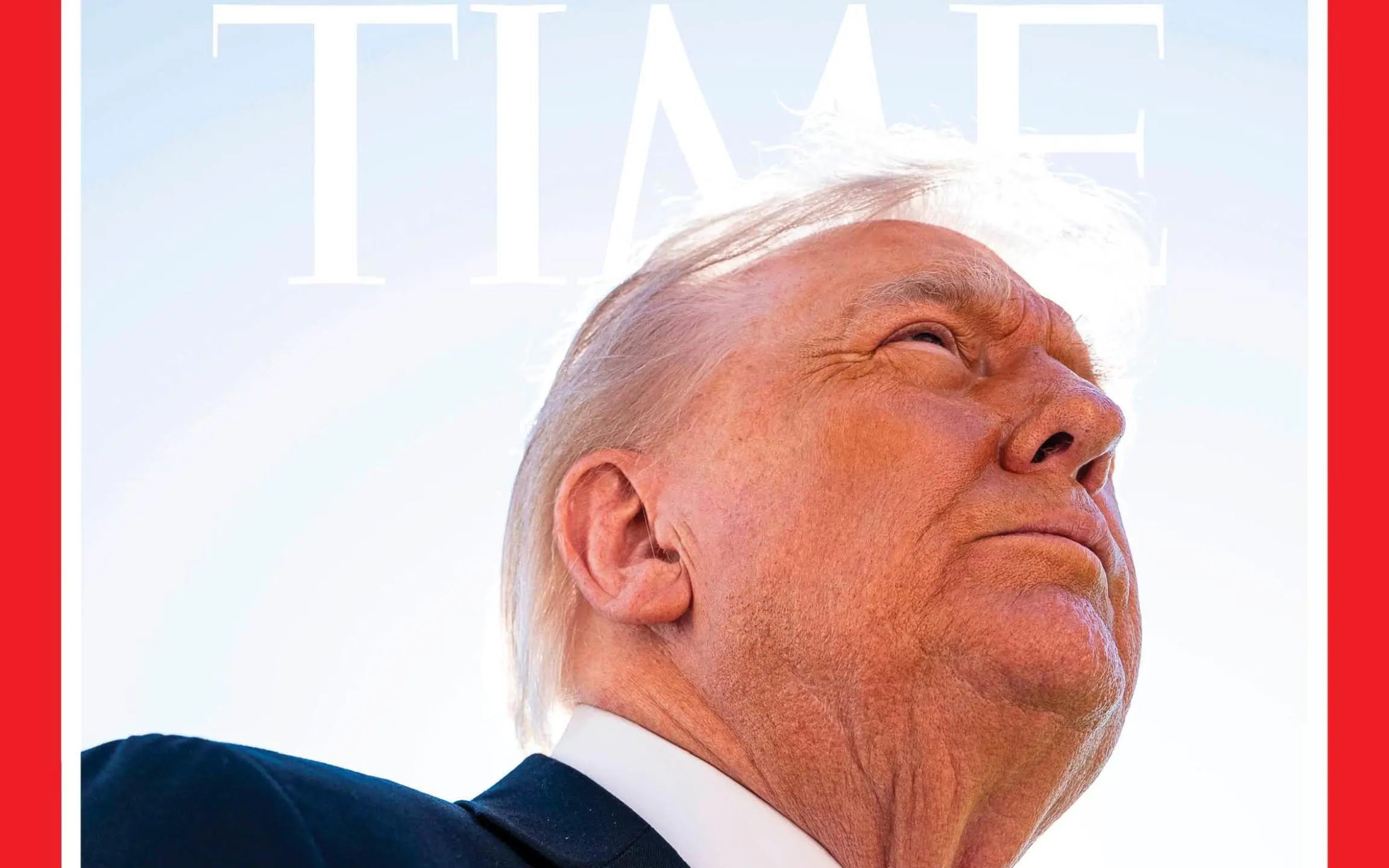 trump_time_ansa.JPG Trump segnala i "media offensivi". Trump "senza capelli".