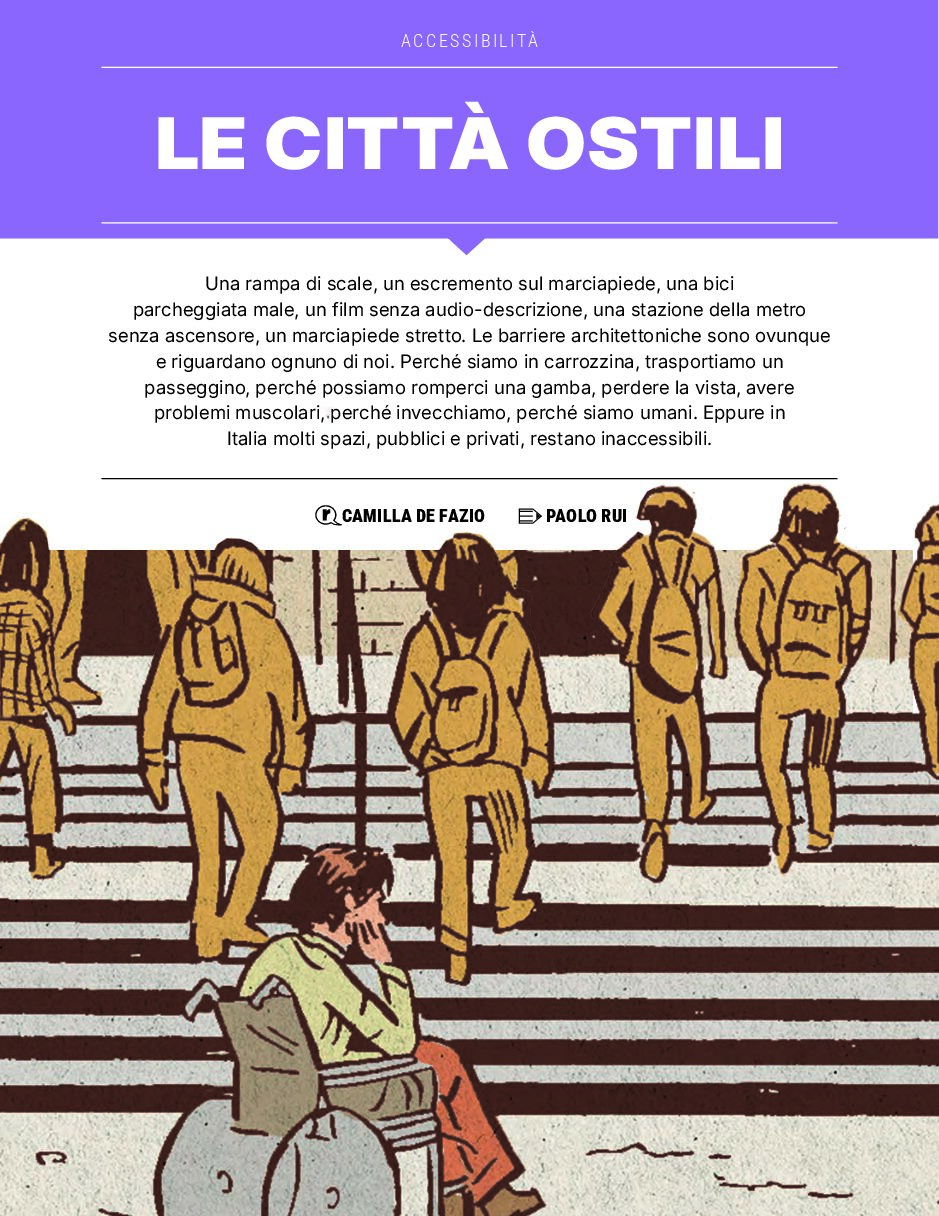 A un fumetto il Premio giornalistico Bisceglia. Parla di “città ostili” ai fragili